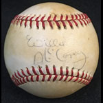 Willie McCovey Autographed Baseball