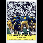 1968 Cal vs Syracuse College Football Program