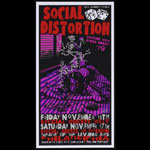 Johnny Thief and Jeff Wood - Drowning Creek Social Distortion Handbill