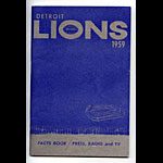 1959 Detroit Lions Media Guide