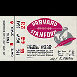 1949 Harvard vs Stanford Football Ticket