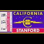 1970 Cal vs Stanford Big Game Football Ticket