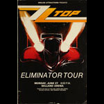 ZZ Top Eliminator Tour Poster