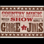 Hatch Show Print Country Music Show - George Jones Poster