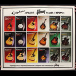 Epiphone Makes It - Gibson Makes It Happen Guitar Promo Poster