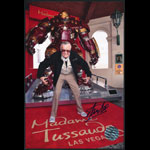 Stan Lee at Madame Tussauds with Iron Man Hulkbuster Autographed Photo