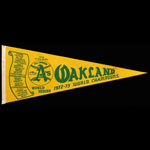 Oakland A's 1972-73 World Series Champions Pennant