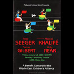 Lincoln Cushing Pete Seeger - Marcel Khalife - Ronnie Gilbert - Holly Near Concert Program