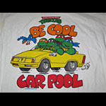 Teenage Mutant Ninja Turtles TMNT Be Cool Car Pool Original Vintage T-Shirt