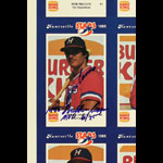 Burger King Huntsville Stars Cards Canseco Signed 1985 MVP Uncut Baseball Set